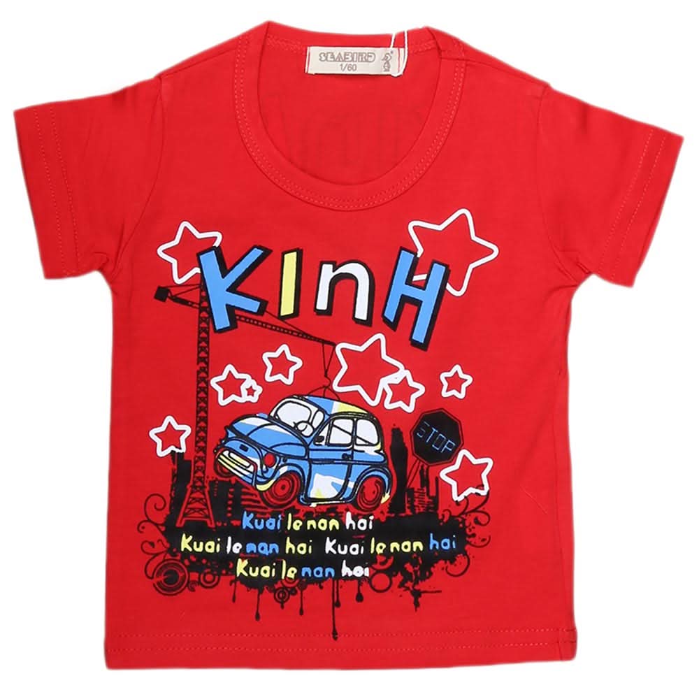 Newborn Boys T-Shirt - Red, Kids, NB Boys Shirts And T-Shirts, Chase Value, Chase Value
