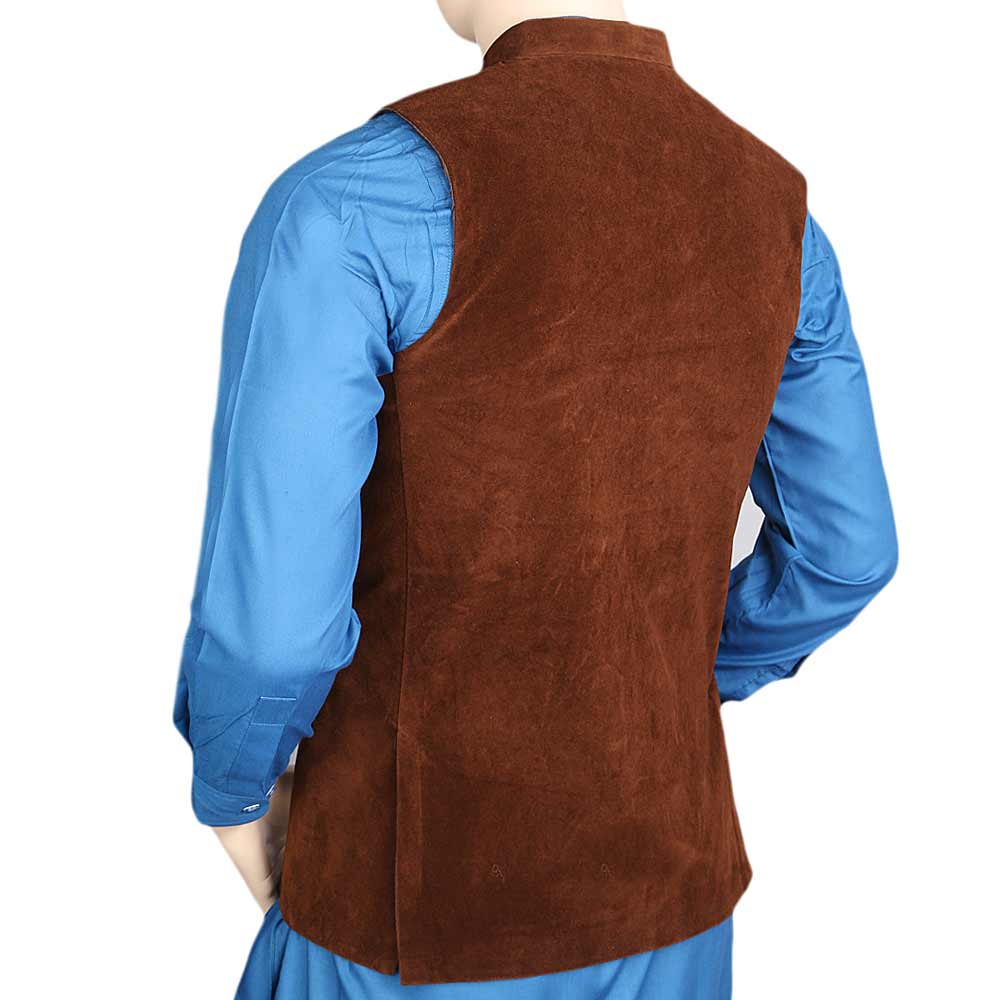 Men's Velvet Waist Coat - Brown, Men, Waist Coats, Chase Value, Chase Value