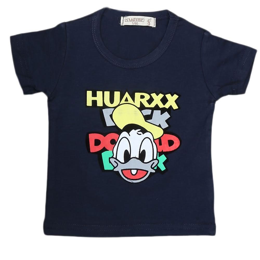 Newborn Boys T-Shirt - Navy-Blue, Kids, NB Boys Shirts And T-Shirts, Chase Value, Chase Value