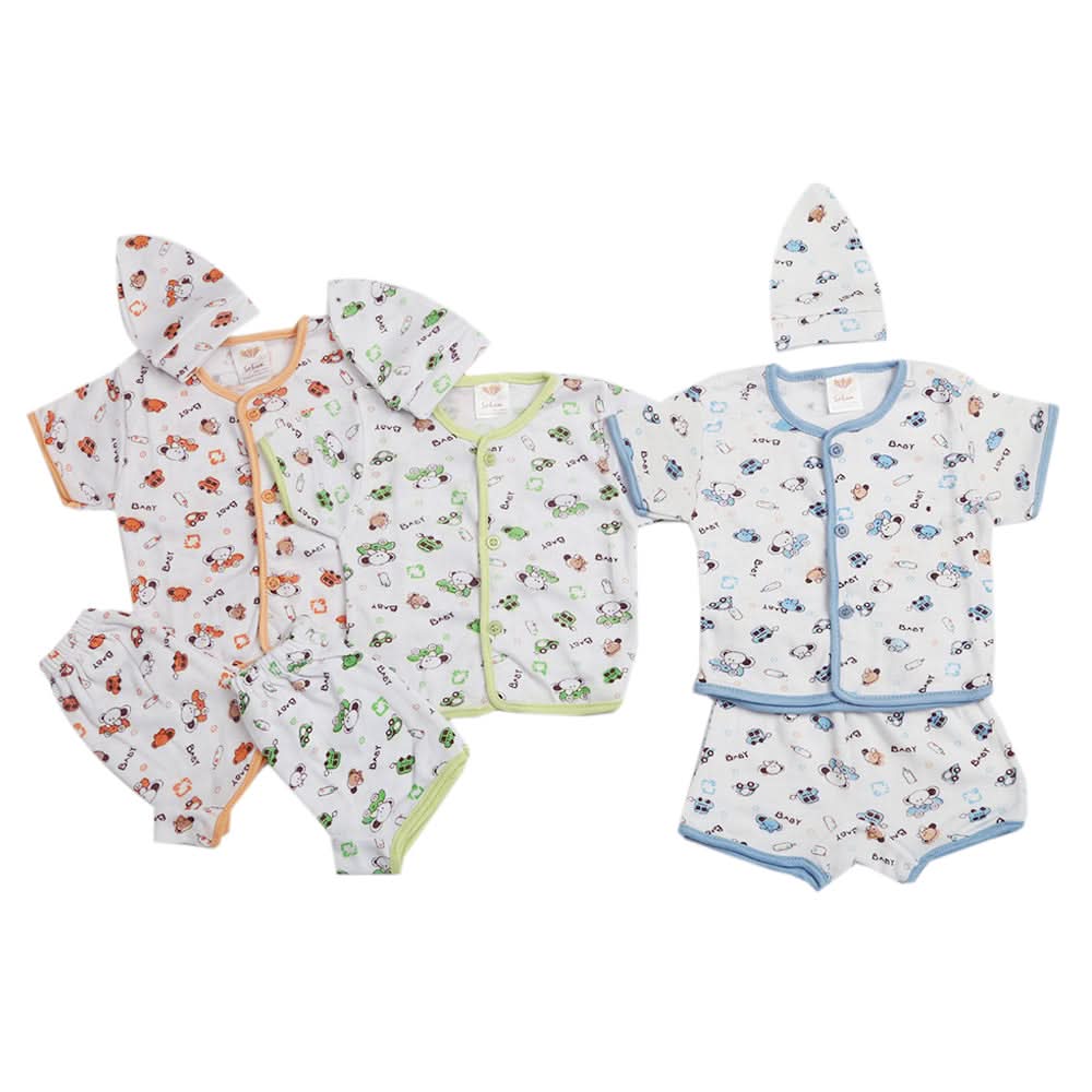 Newborn Suit 3Pcs Set - Multi, Kids, Newborn Boys Sets And Suits, Chase Value, Chase Value