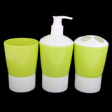 Bathroom Set 3 Piece JJ811 (KA-901) - Green, Home & Lifestyle, Storage Boxes, Chase Value, Chase Value