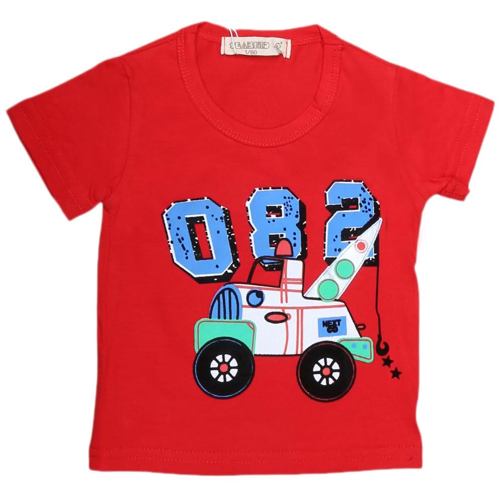 Newborn Boys T-Shirt - Red, Kids, NB Boys Shirts And T-Shirts, Chase Value, Chase Value