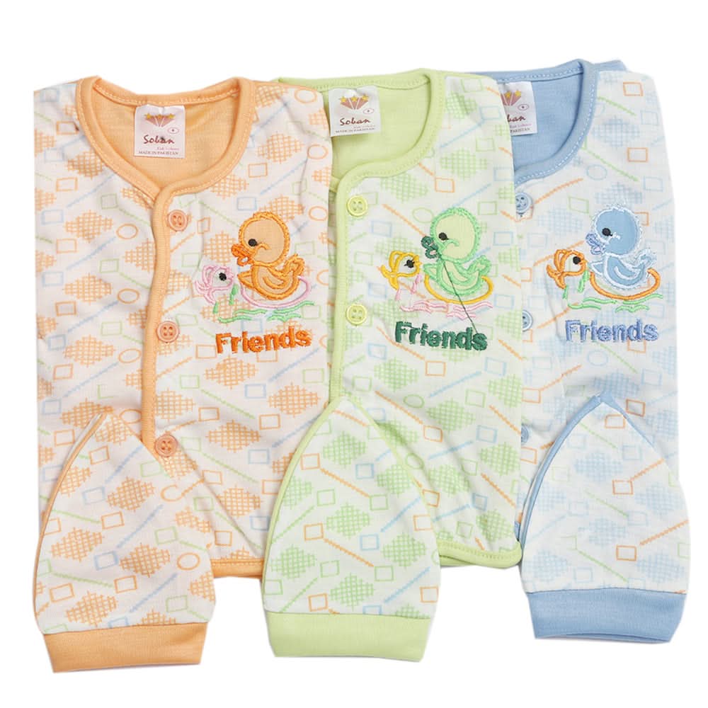 Newborn Suit 3Pcs Set - Multi, Kids, Newborn Boys Sets And Suits, Chase Value, Chase Value