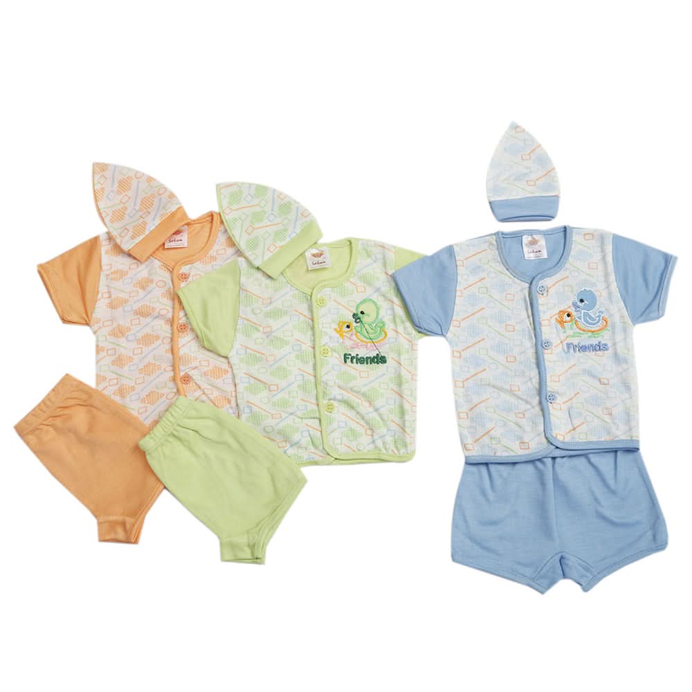 Newborn Suit 3Pcs Set - Multi, Kids, Newborn Boys Sets And Suits, Chase Value, Chase Value