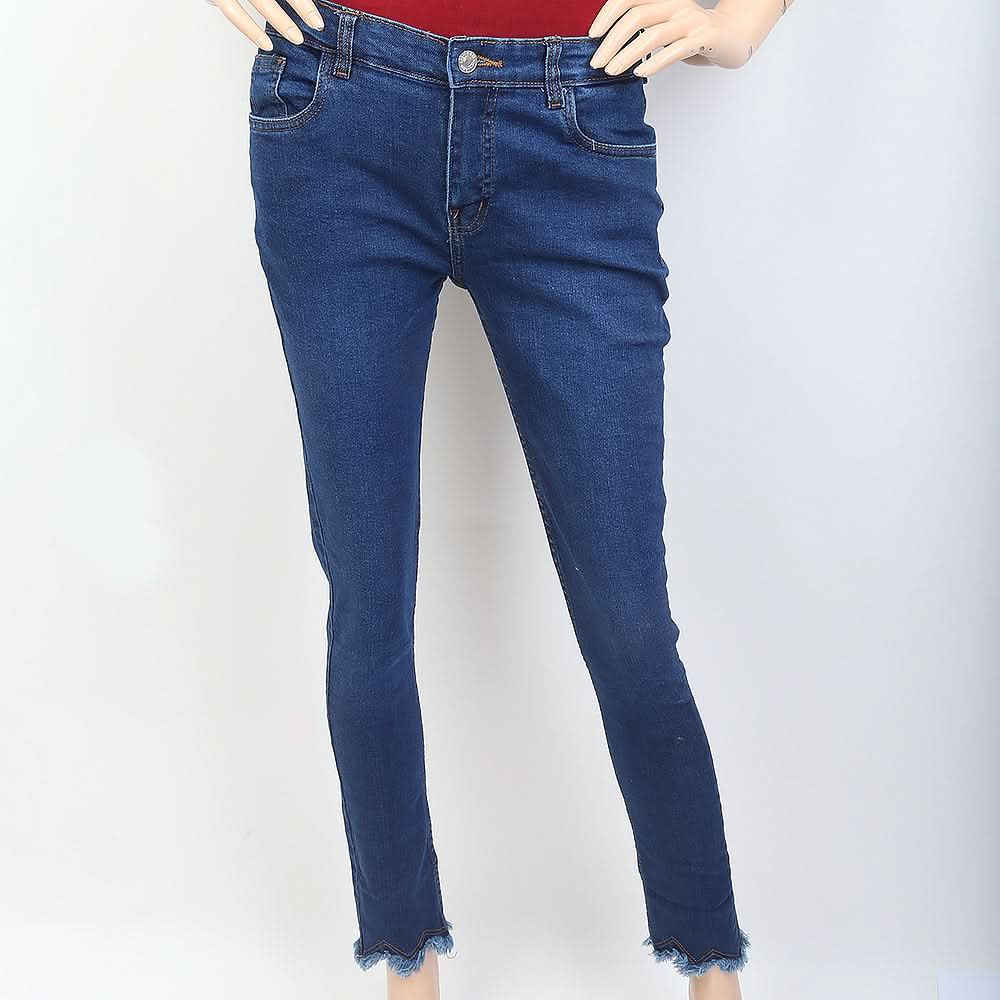 Women's Denim Pant - Dark Blue, Women, Pants & Tights, Chase Value, Chase Value