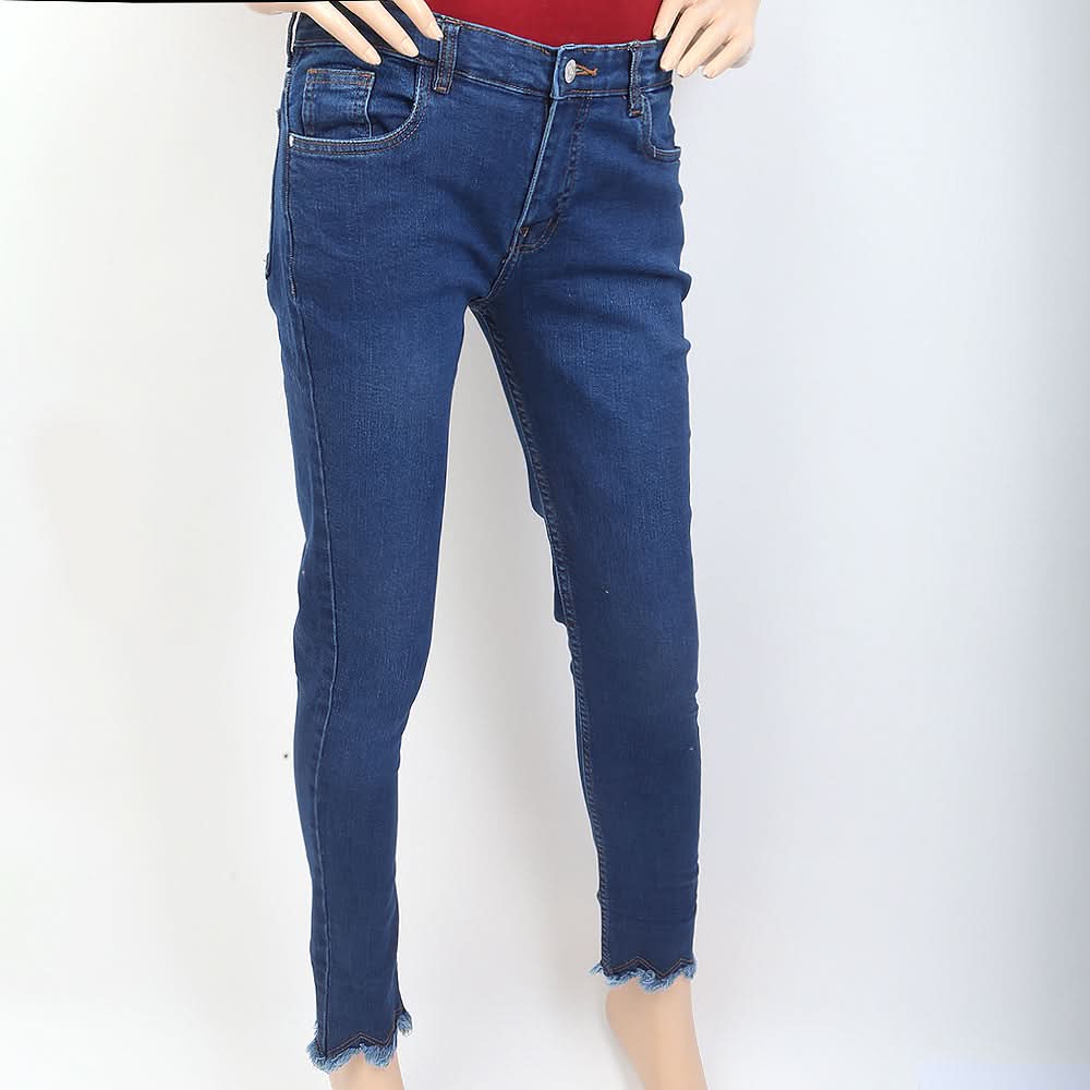 Women's Denim Pant - Dark Blue, Women, Pants & Tights, Chase Value, Chase Value