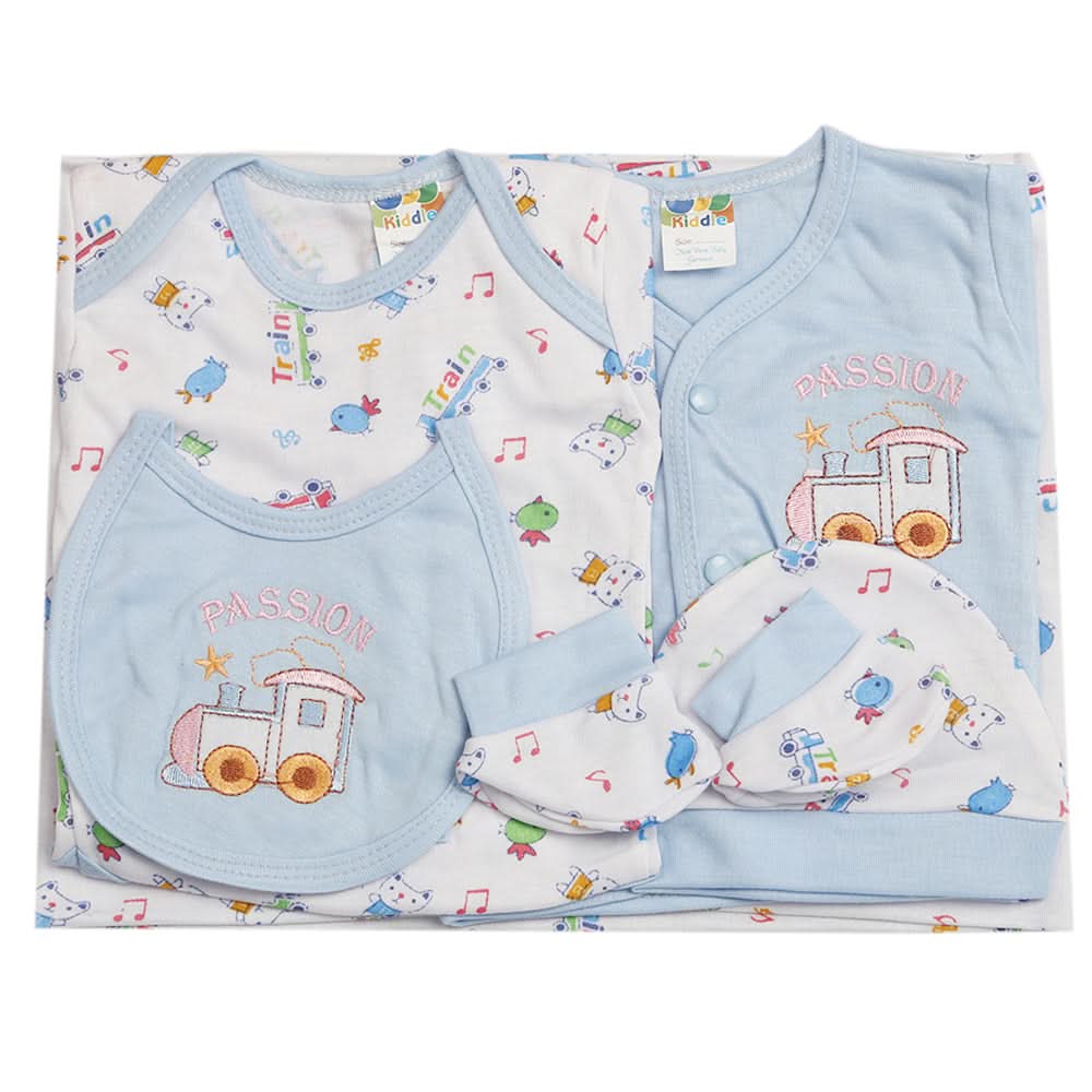 Newborn Suit 5pcs gift Sets - Blue, Kids, Newborn Boys Sets And Suits, Chase Value, Chase Value