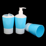 Bathroom Set 3 Piece JJ811 (KA-901) - Light Blue, Home & Lifestyle, Storage Boxes, Chase Value, Chase Value