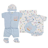 Newborn Suit 5pcs gift Sets - Blue, Kids, Newborn Boys Sets And Suits, Chase Value, Chase Value
