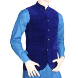 Men's Velvet Waist Coat - Royal Blue, Men, Waist Coats, Chase Value, Chase Value