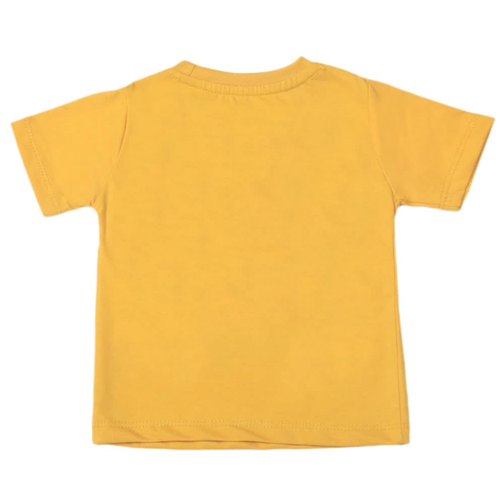 Boys Half sleeves Printed T-Shirt - Yellow, Boys T-Shirts, Chase Value, Chase Value