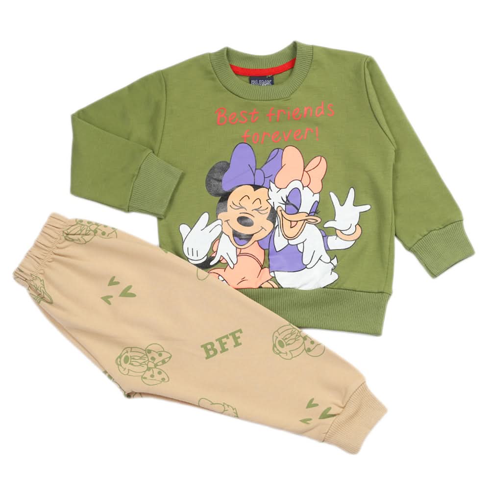 Girls Full Sleeves Suit - Light Green, Girls Suits, Chase Value, Chase Value
