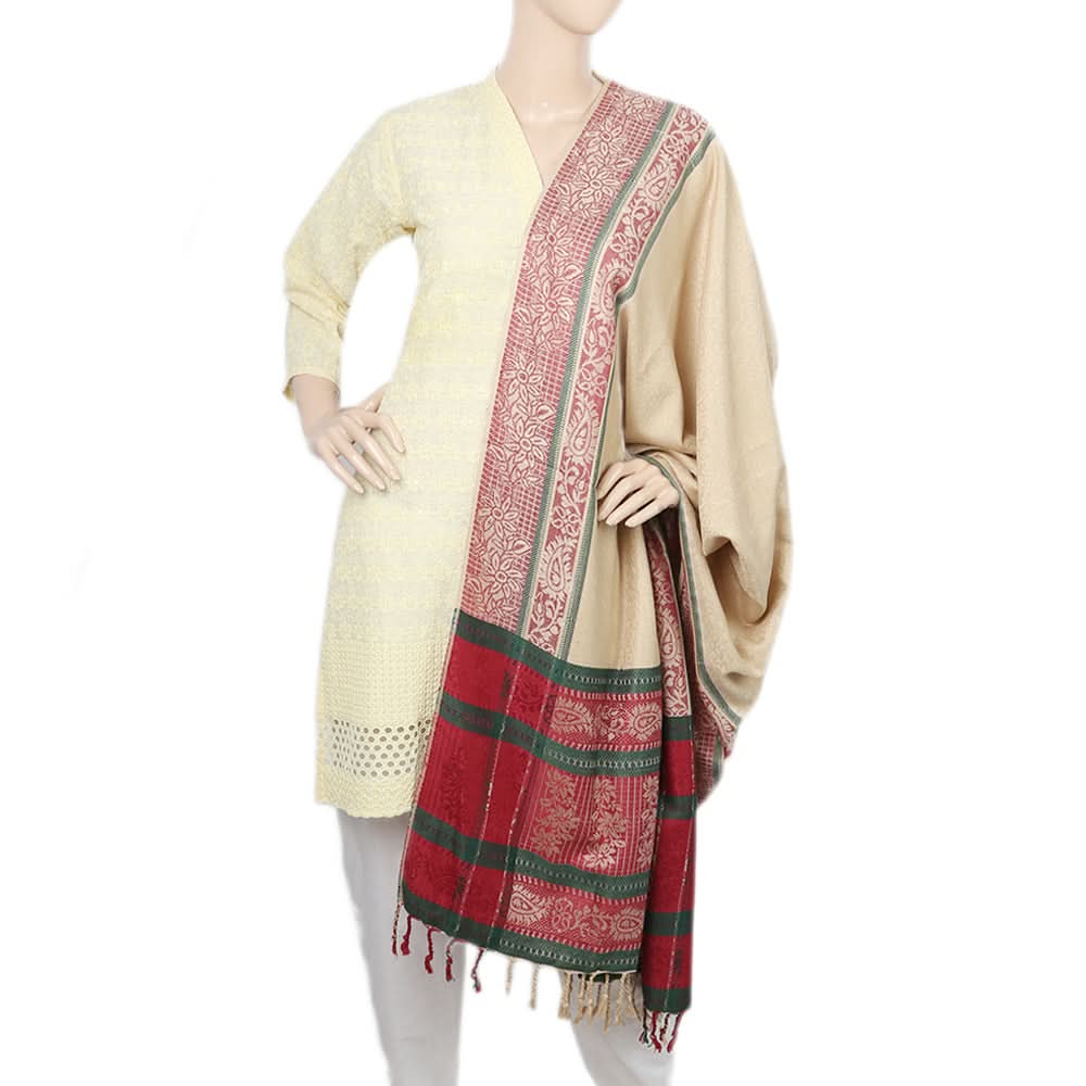 Women's 4 Border Polka Shawl - Multi - L, Women, Shawls And Scarves, Chase Value, Chase Value