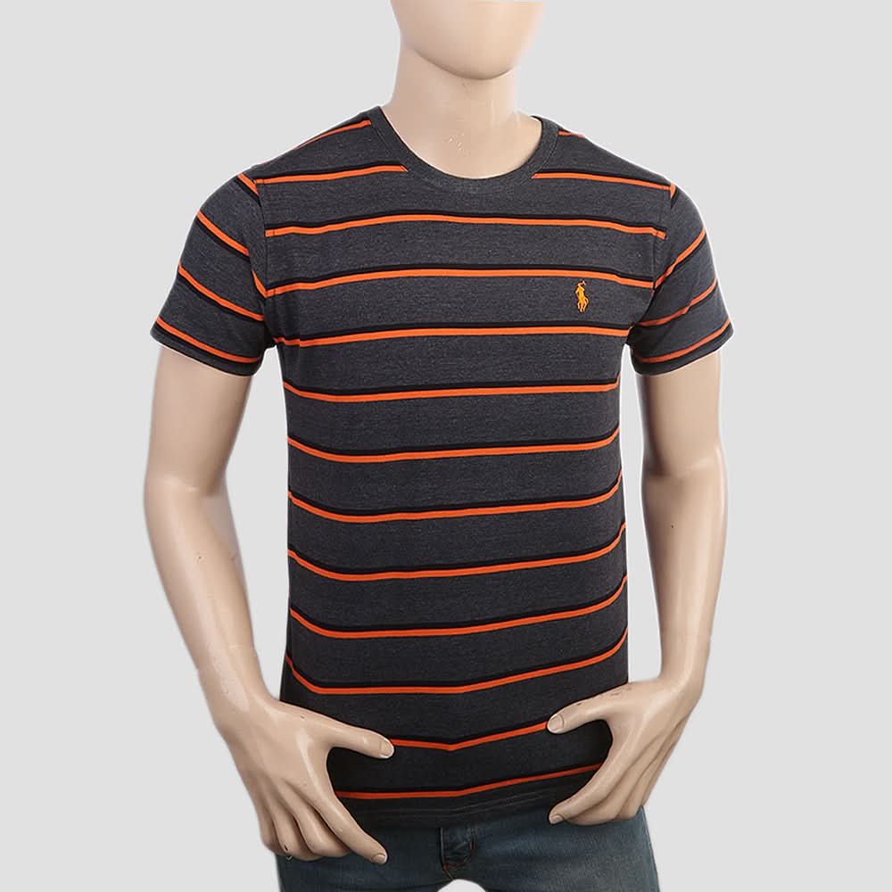 Men's Round Neck T-Shirt - Grey, Men, T-Shirts And Polos, Chase Value, Chase Value
