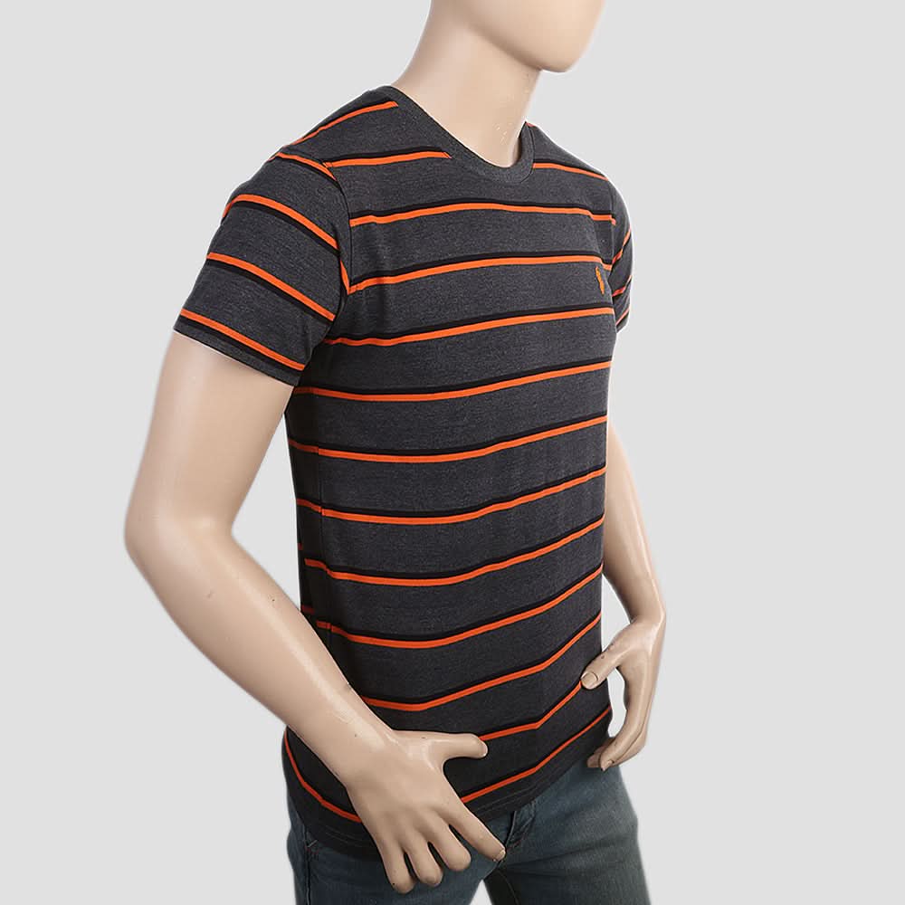 Men's Round Neck T-Shirt - Grey, Men, T-Shirts And Polos, Chase Value, Chase Value