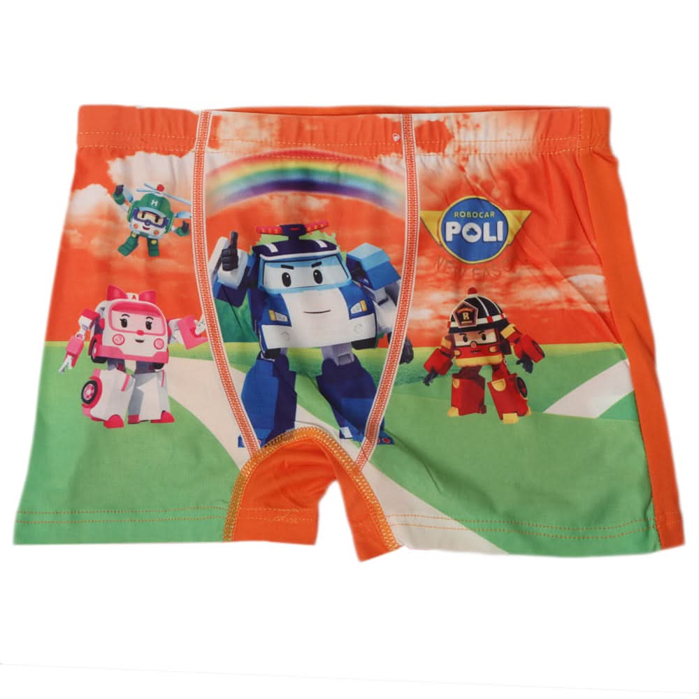 Boys Boxer - Orange, Kids, Boys Underwear, Chase Value, Chase Value