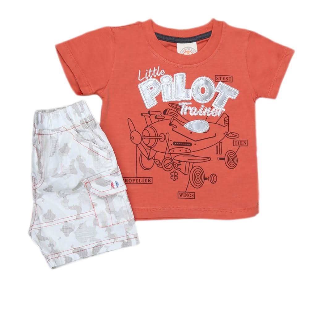 Newborn Boys Suits 2Pcs -Rust, Kids, NB Boys Sets And Suits, Chase Value, Chase Value