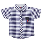 Boys Half Sleeves Casual Shirt - Blue, Kids, Boys Shirts, Chase Value, Chase Value