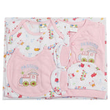 Newborn Suit 5pcs gift Sets - Baby Pink, Kids, Newborn Boys Sets And Suits, Chase Value, Chase Value