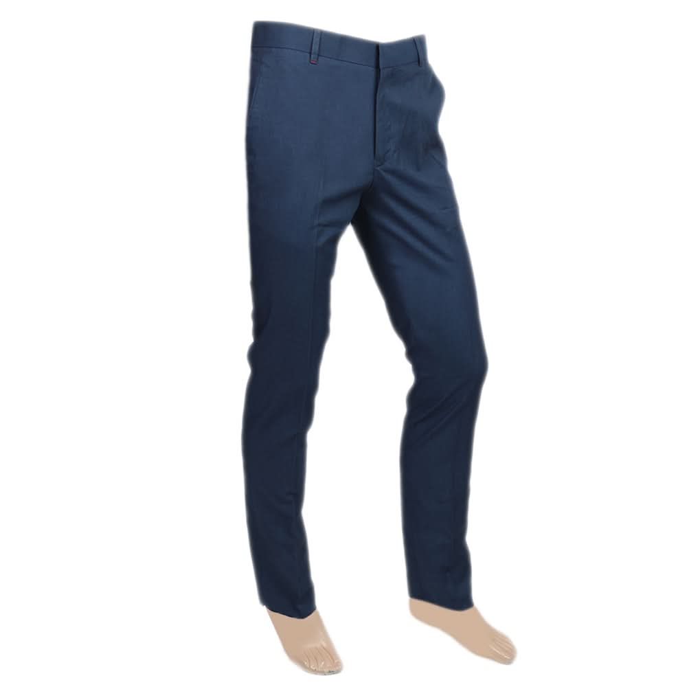 Men's Business Casual Dress Pants - Mid Blue, Men, Formal Pants, Chase Value, Chase Value