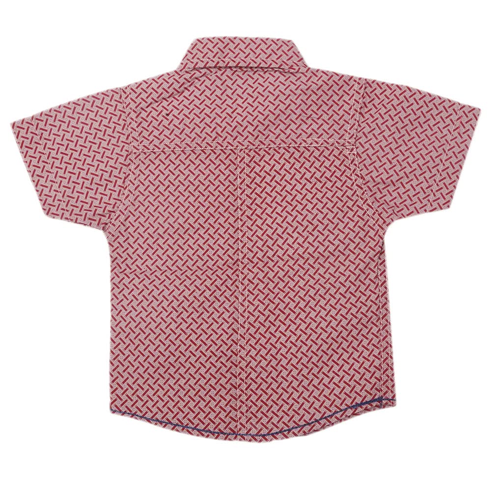 Boys Printed Casual Shirt - Maroon, Kids, Boys Shirts, Chase Value, Chase Value