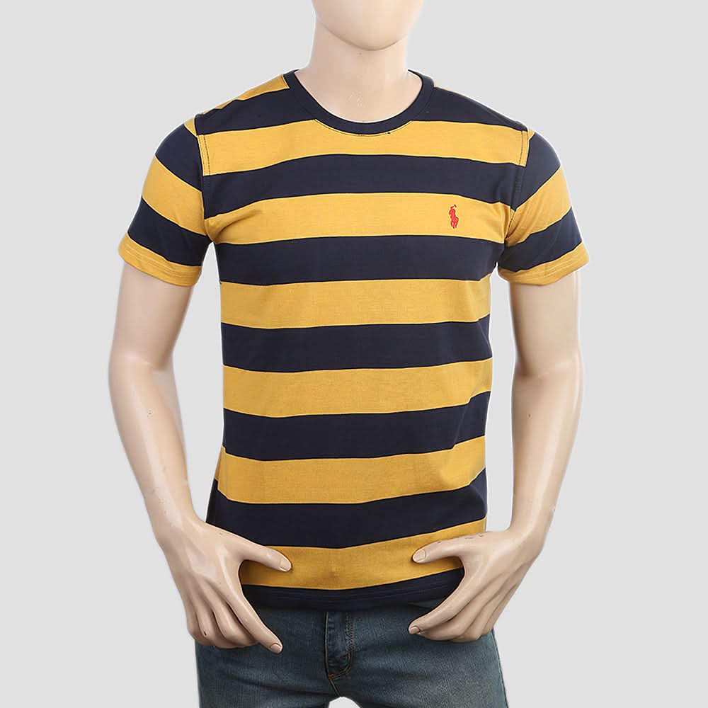 Men's Round Neck T-Shirt - Mustard, Men, T-Shirts And Polos, Chase Value, Chase Value