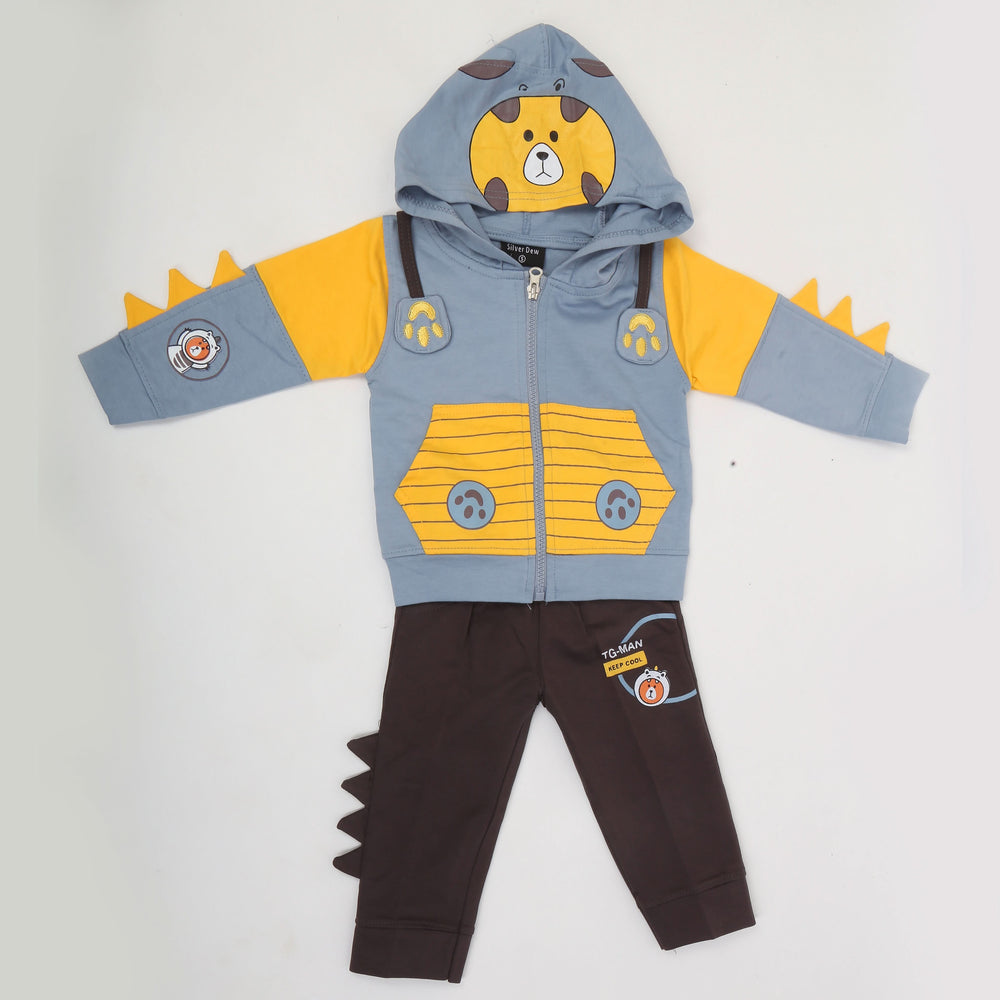 Boys Full Sleeves Suit - Steel Blue, Kids, Boys Sets And Suits, Chase Value, Chase Value