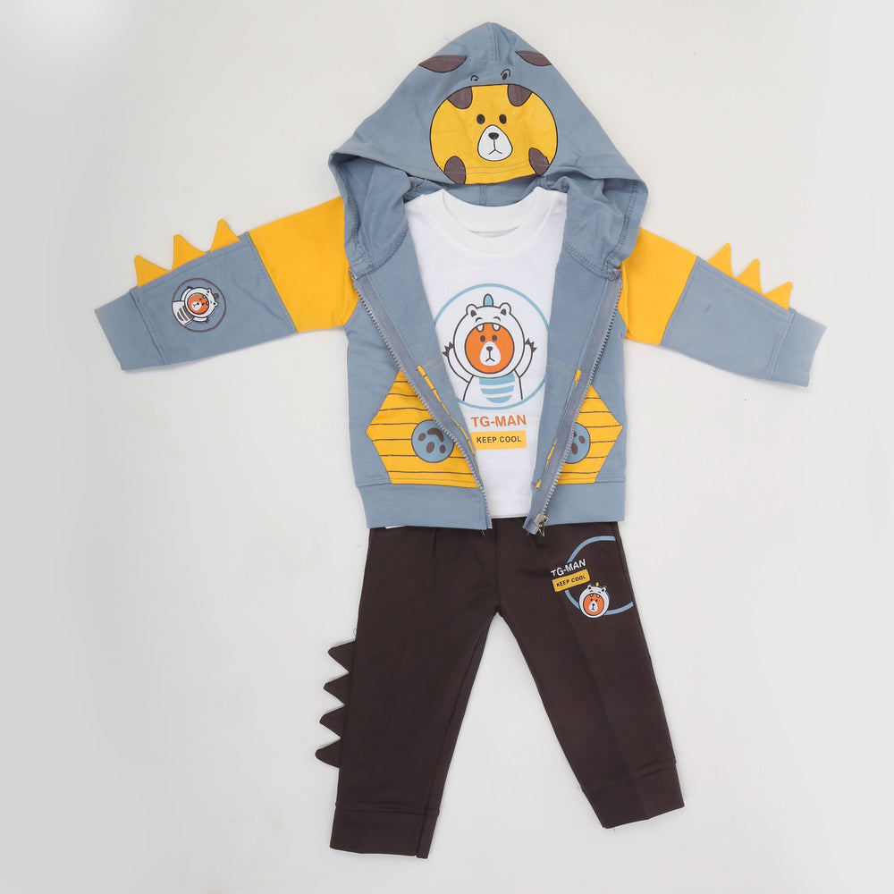 Boys Full Sleeves Suit - Steel Blue, Kids, Boys Sets And Suits, Chase Value, Chase Value