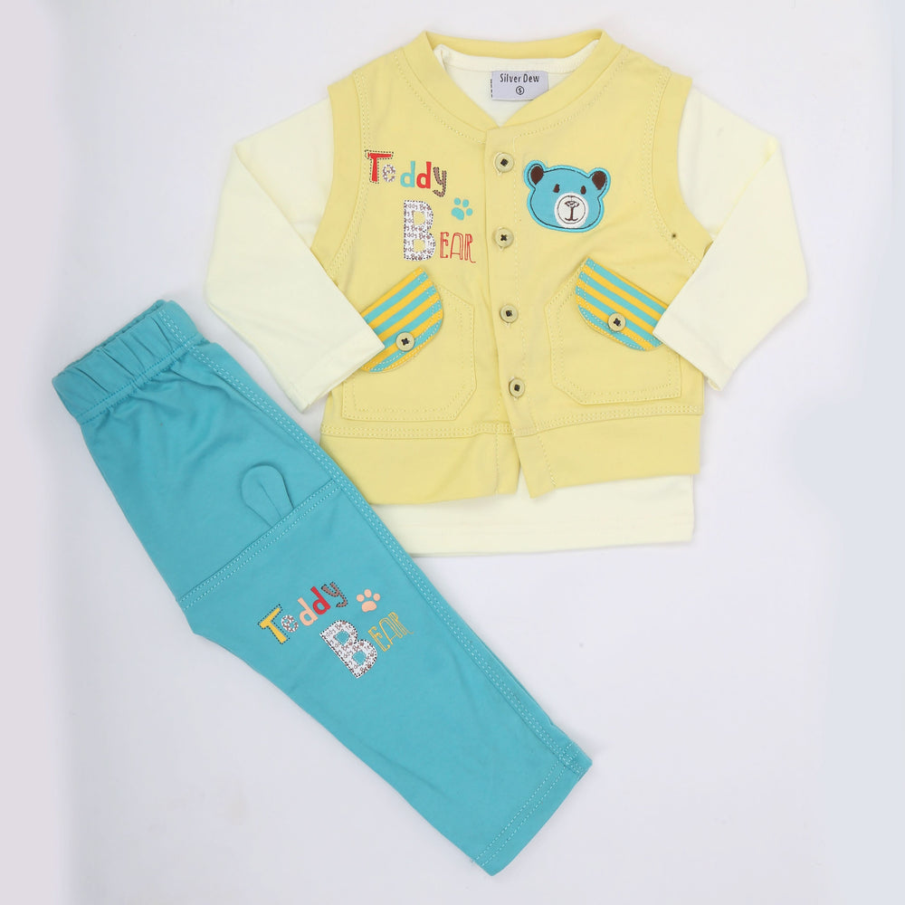 Boys Full Sleeves Suit - Yellow, Kids, Boys Sets And Suits, Chase Value, Chase Value