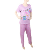 Women's 2 Piece Night Suit - Purple, Women, Night Suit, Chase Value, Chase Value