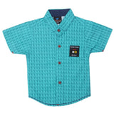 Boys Printed Casual Shirt - Steel Green, Kids, Boys Shirts, Chase Value, Chase Value