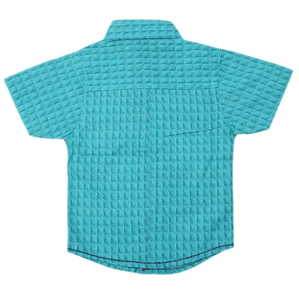 Boys Printed Casual Shirt - Steel Green, Kids, Boys Shirts, Chase Value, Chase Value