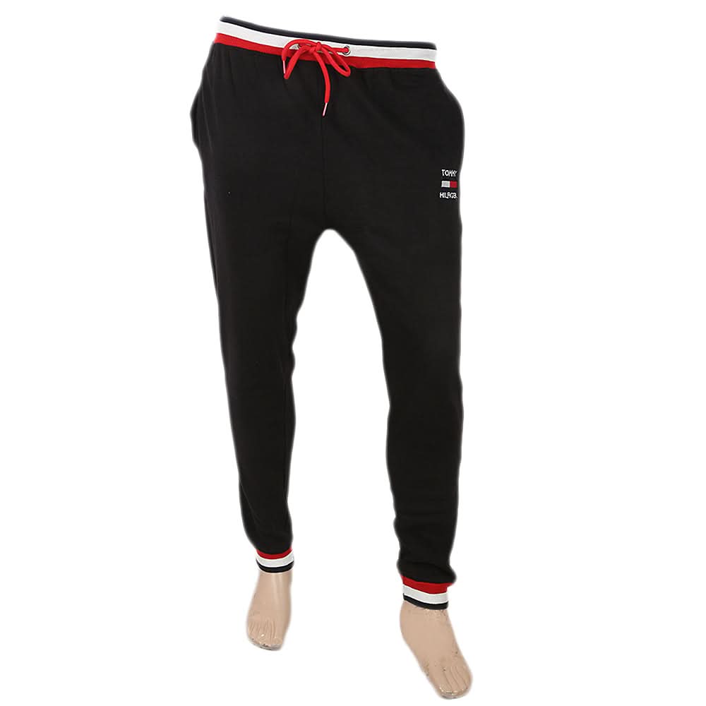 Men's Fleece Yarn Dyed Trouser - Black, Men, Lowers And Sweatpants, Chase Value, Chase Value