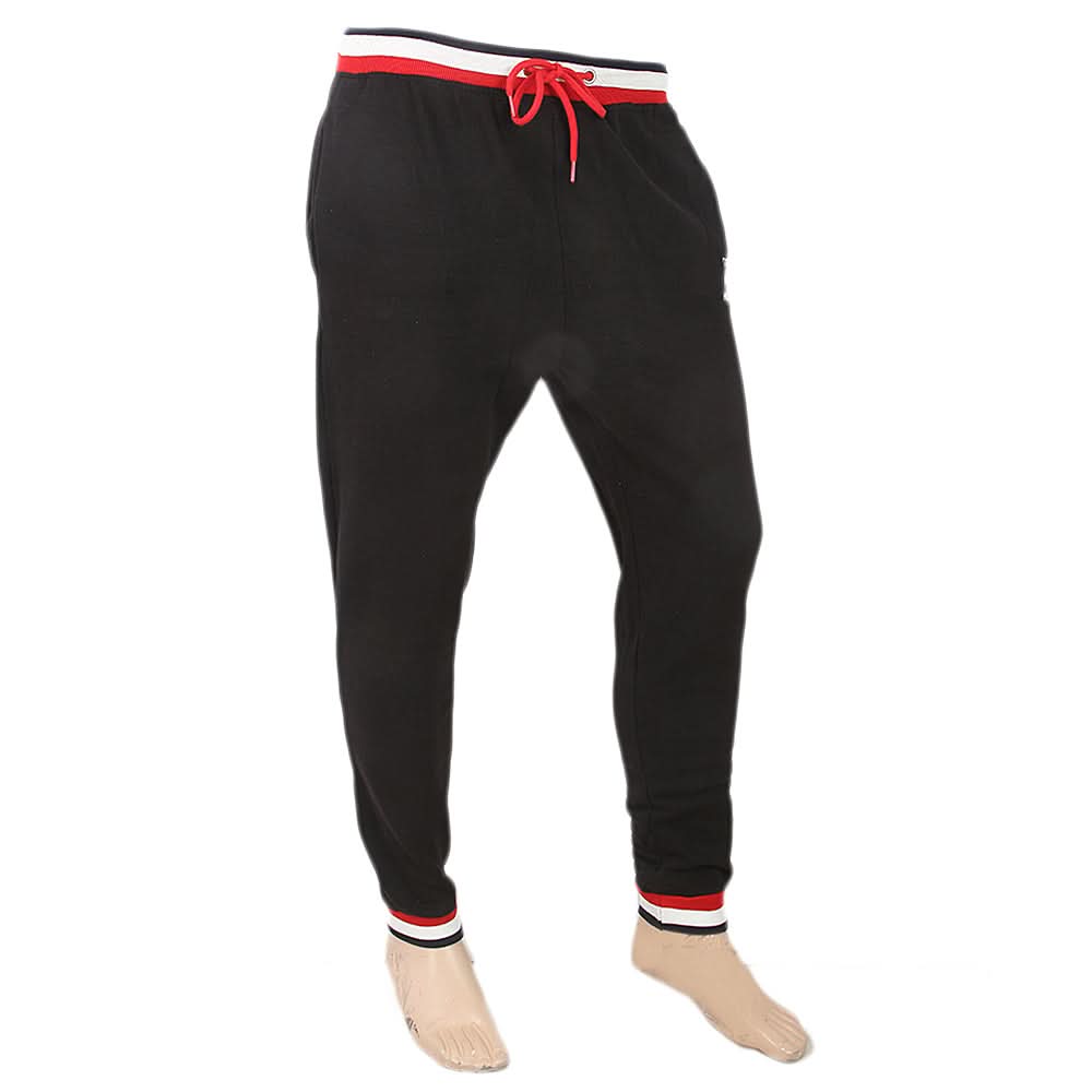Men's Fleece Yarn Dyed Trouser - Black, Men, Lowers And Sweatpants, Chase Value, Chase Value