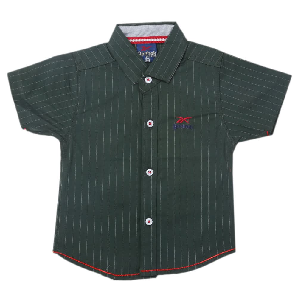 Boys Stripe Casual Shirt - Dark Green, Kids, Boys Shirts, Chase Value, Chase Value