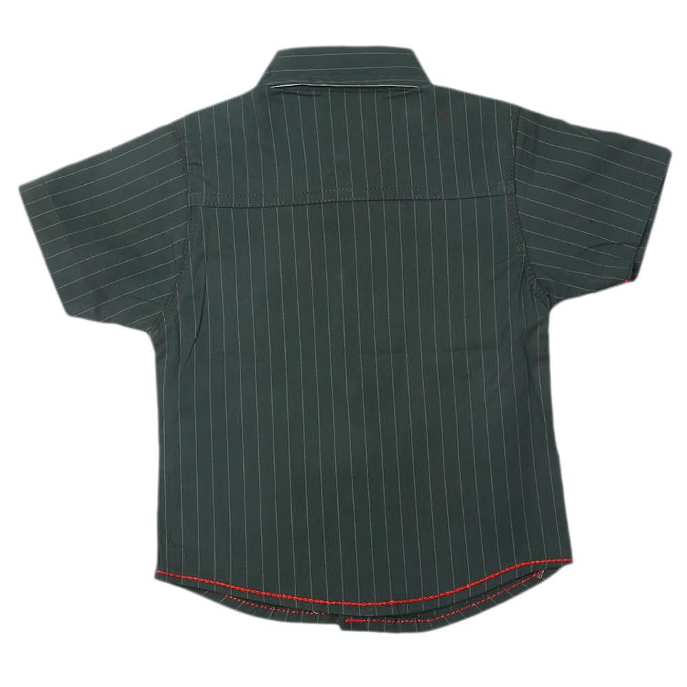 Boys Stripe Casual Shirt - Dark Green, Kids, Boys Shirts, Chase Value, Chase Value