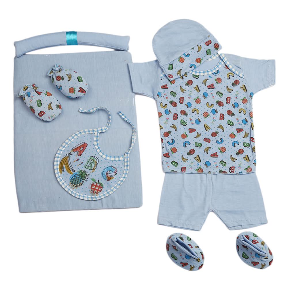 Newborn Suit 8pcs gift Sets - Light Blue, Kids, Newborn Boys Sets And Suits, Chase Value, Chase Value