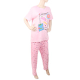 Women's 2 Piece Night Suit - Light Pink, Women, Night Suit, Chase Value, Chase Value