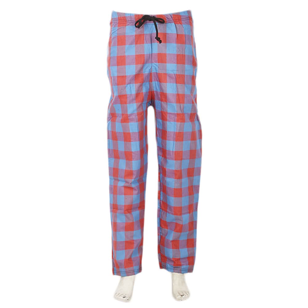 Men's Knitted Trouser - Blue & Red, Men, Lowers And Sweatpants, Chase Value, Chase Value
