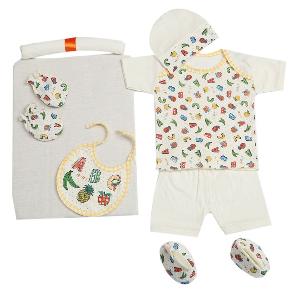 Newborn Suit 8pcs gift Sets - Cream, Kids, Newborn Boys Sets And Suits, Chase Value, Chase Value