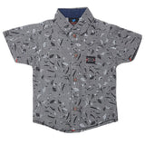 Boys Printed Casual Shirt - Grey, Kids, Boys Shirts, Chase Value, Chase Value