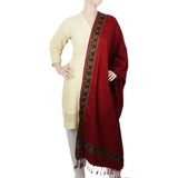 Women's Kastori Peoar Shawl - Maroon, Women, Shawls And Scarves, Chase Value, Chase Value
