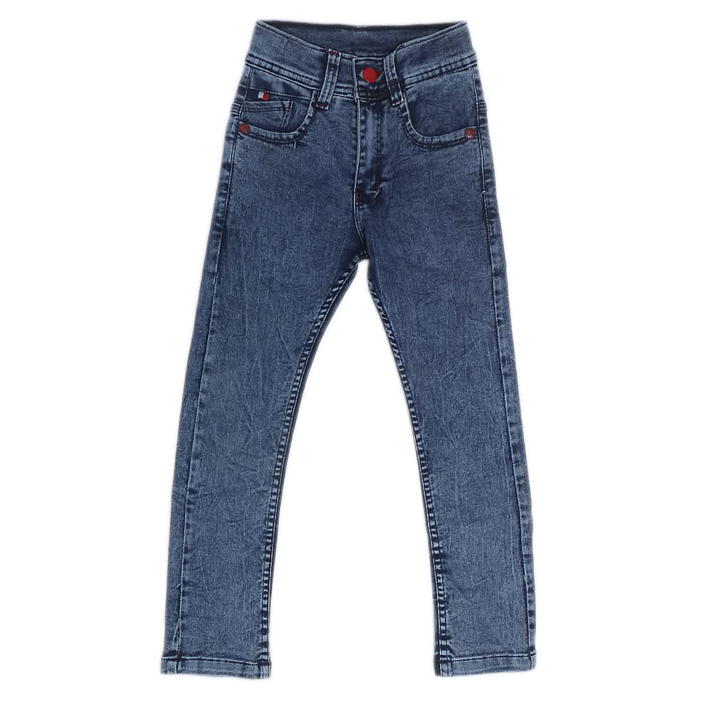 Boys Random Wash Denim Pant - Dark Blue, Kids, Boys Pants, Chase Value, Chase Value