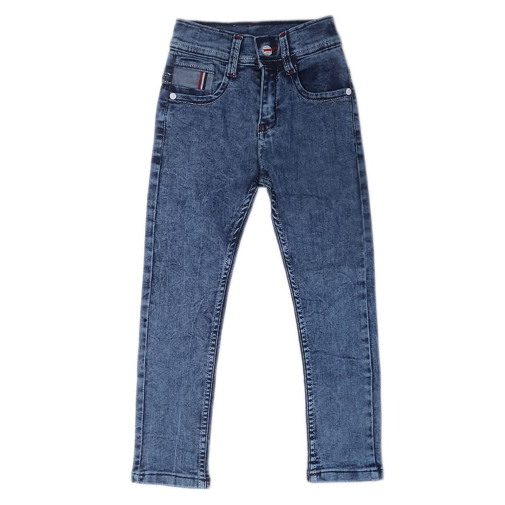 Boys Random Wash Denim Pant - Blue, Kids, Boys Pants, Chase Value, Chase Value