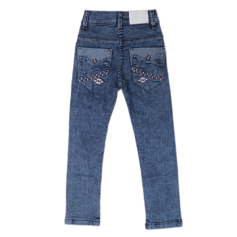 Boys Random Wash Denim Pant - Blue, Kids, Boys Pants, Chase Value, Chase Value