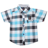Boys Half Sleeves Casual Shirt - Cyan, Kids, Boys Shirts, Chase Value, Chase Value