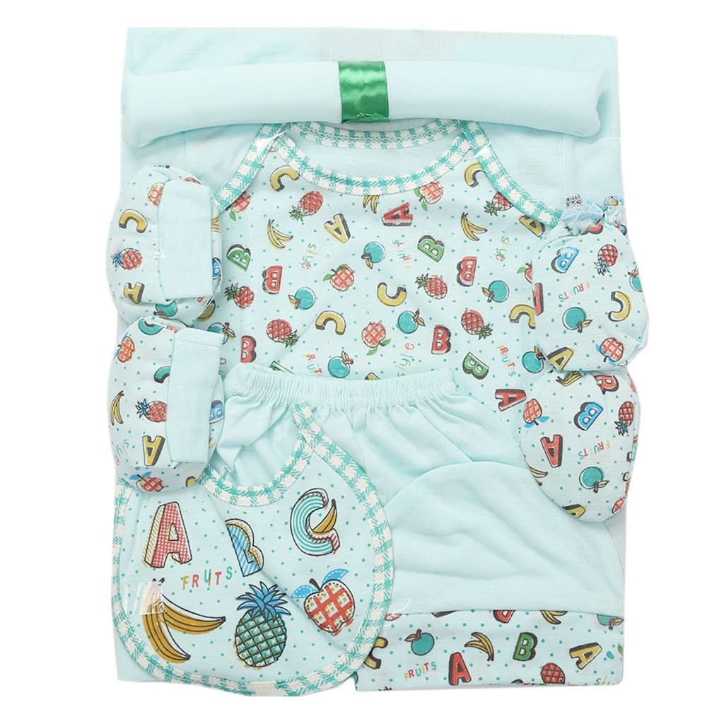 Newborn Suit 8pcs gift Sets - Light Green, Kids, Newborn Boys Sets And Suits, Chase Value, Chase Value