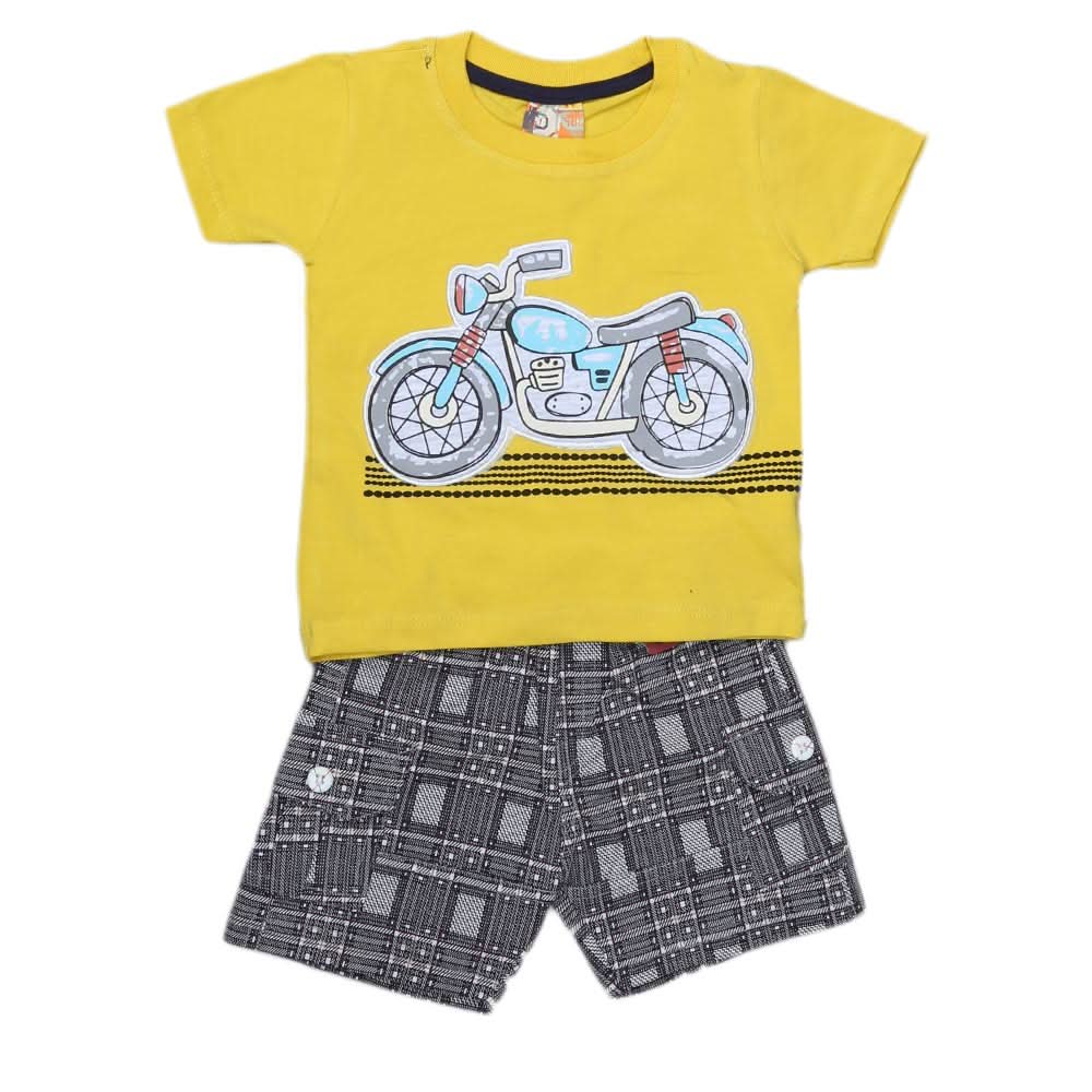 Newborn Boys Suits 2Pcs -Yellow, Kids, NB Boys Sets And Suits, Chase Value, Chase Value