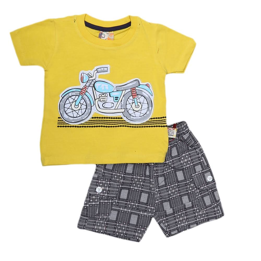 Newborn Boys Suits 2Pcs -Yellow, Kids, NB Boys Sets And Suits, Chase Value, Chase Value