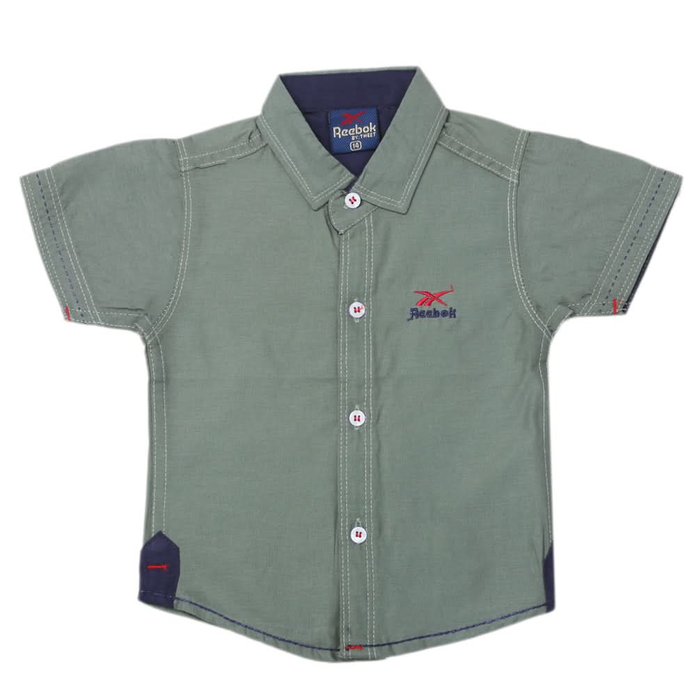 Boys Plain Casual Shirt - Green, Kids, Boys Shirts, Chase Value, Chase Value
